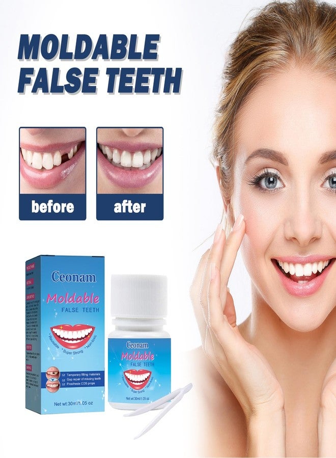 Ceonam 30 ml Tooth Repair Kit, Temporary Teeth Replacement Kit - Moldable Thermal Fitting Beads for Filling Fix Missing and Broken Tooth or Adhesive Denture Fake Teeth - Image 2